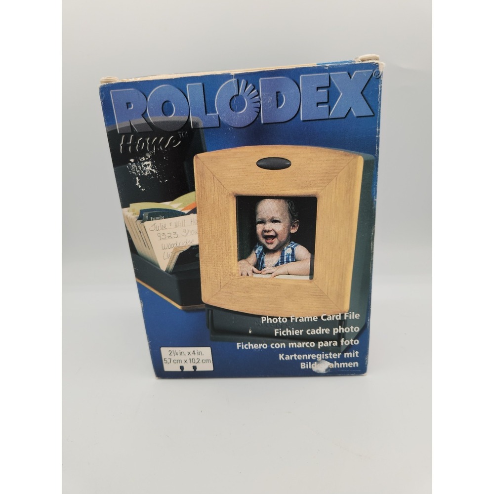 Rolodex / Photo Frame Card File / ‎ 2.25" x 4" Cards / New
